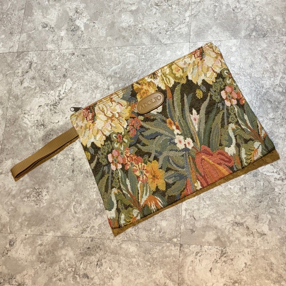 Adolfo Handbags - Adolfo Floral Tapestry Wristlet